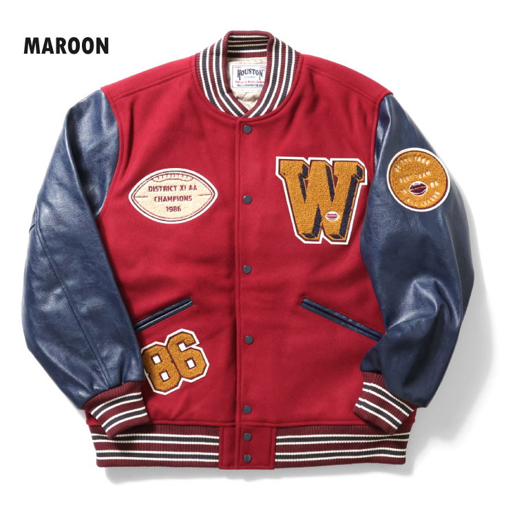 HOUSTON / ヒューストン 51273 MELTON AWARD JACKET (FOOTBALL