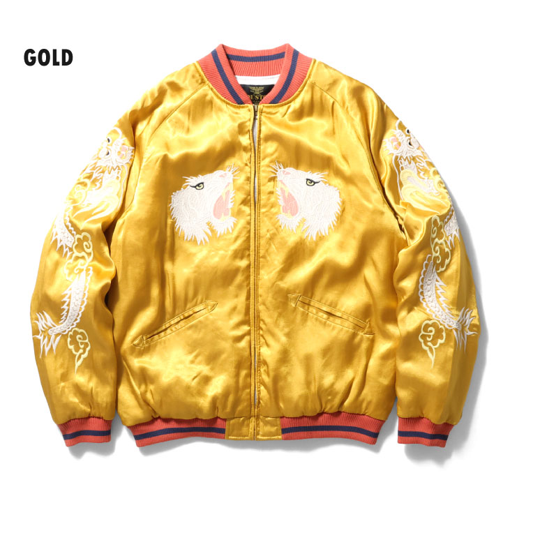 HOUSTON / ヒューストン 51290 RAYON SOUVENIR JACKET (TIGER