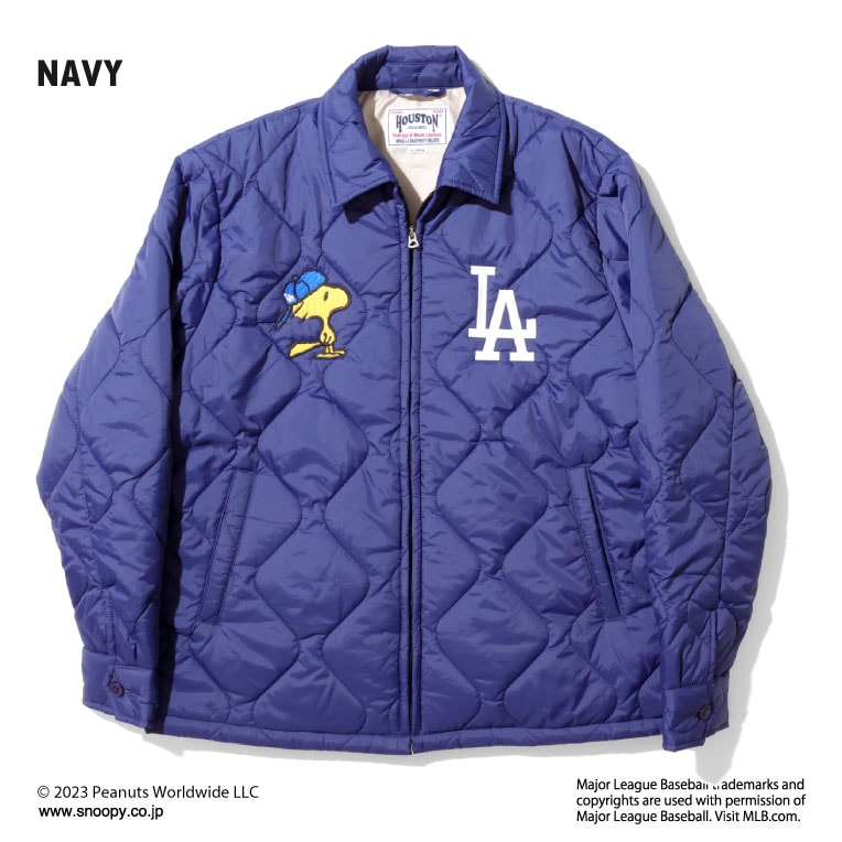 HOUSTON / ヒューストン 51344 PEANUTS × MLB QUILTING JACKET