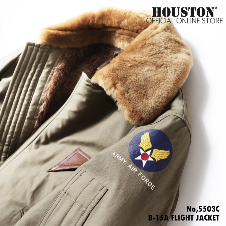 Houston/B-15Aフライトジャケット/5503C/B-10/MA-1
