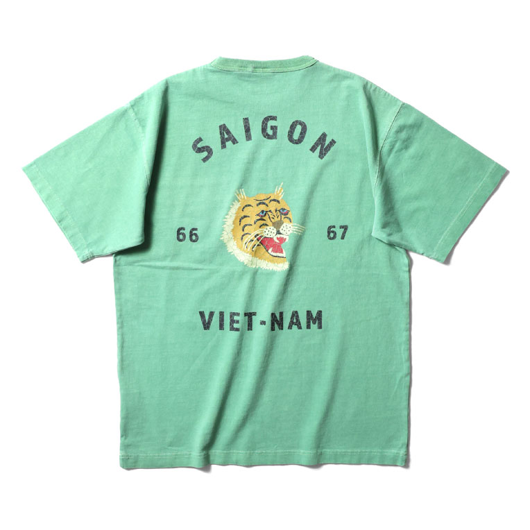 その他 Houston Tiger Stripe C4mouflage Vietnam HOUSTON（ヒューストン） Tシャツ 半袖 メンズ タイガー ピグメント
