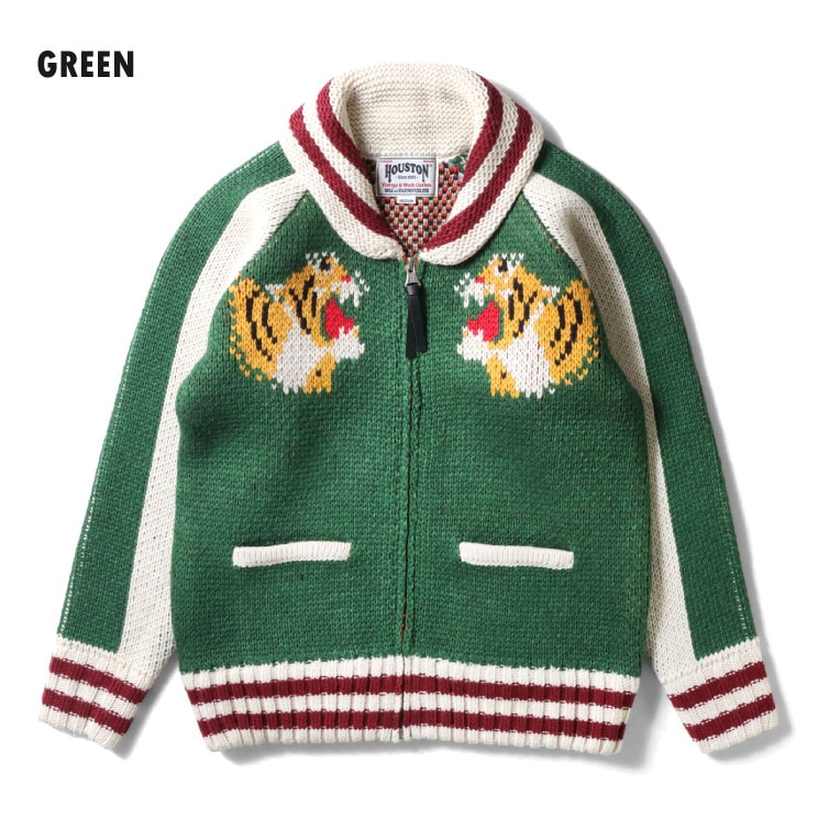 HOUSTON / ヒューストン 22315 COWICHAN SWEATER (TIGER)/ カウチン
