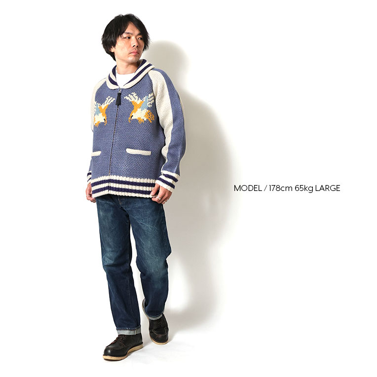 HOUSTON / ヒューストン 22316 COWICHAN SWEATER (HAWK)/ カウチン