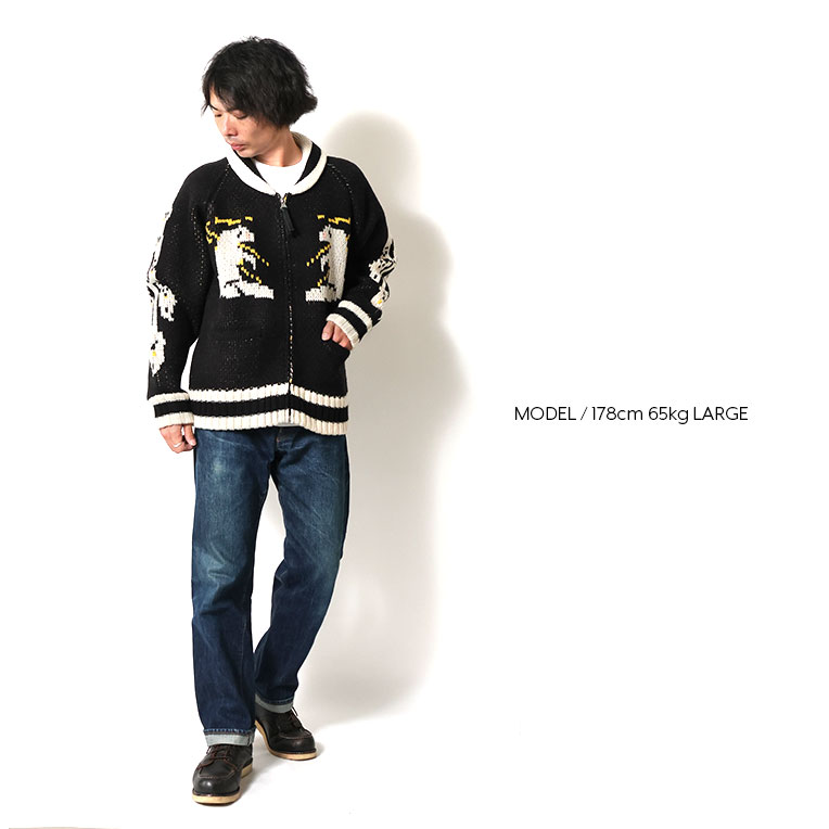 HOUSTON / ヒューストン 22317 COWICHAN SWEATER (BEAR)/ カウチン