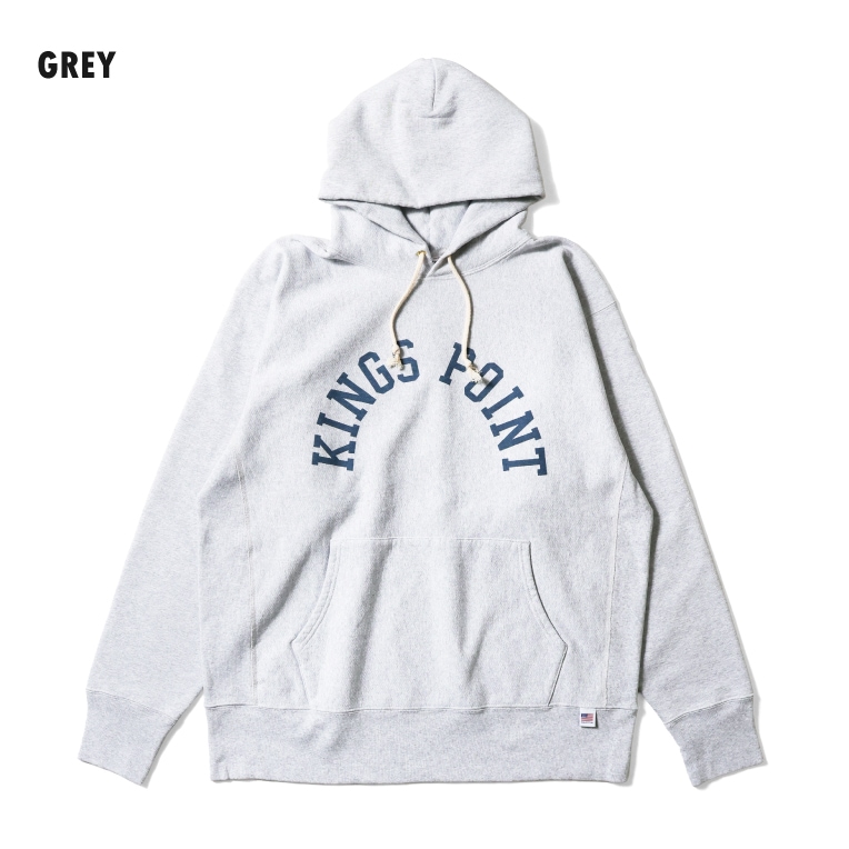 HOUSTON / ヒューストン 22325 PRINT U.S. COTTON R/V HOODIE(KINGS