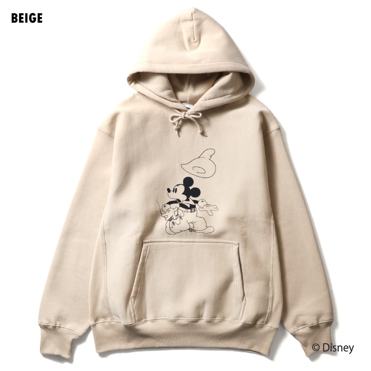 【最終価格】新品♦︎BARNYARDSTORM ベージュ系　ミッキーパーカー HOUSTON / ヒューストン 22366 【HOUSTON】 MICKEY MOUSE P/O PARKA