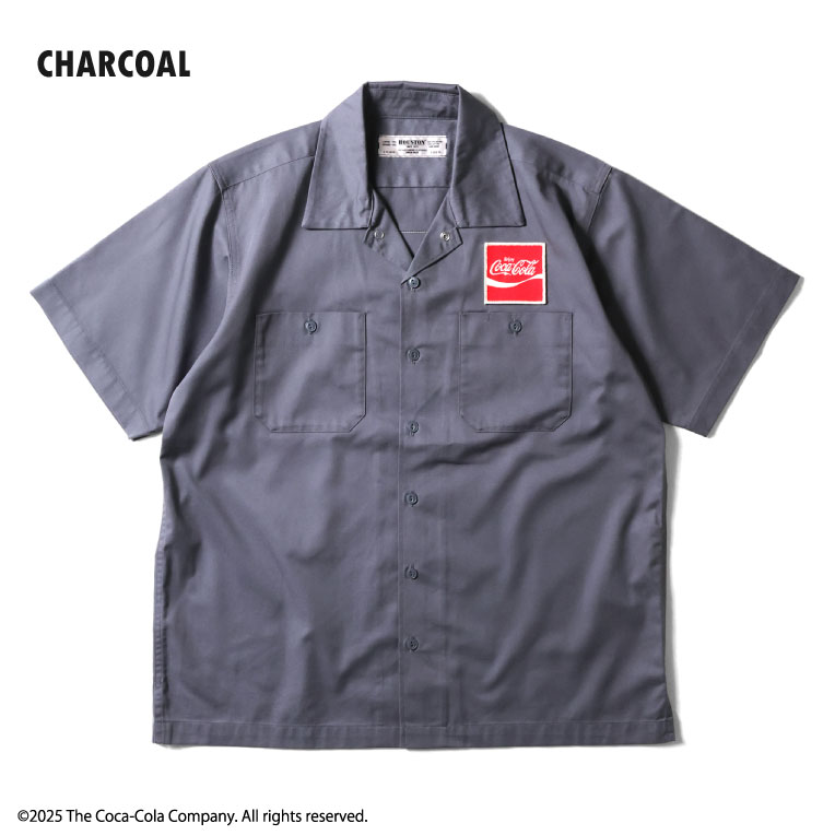 HOUSTON / ヒューストン 41192 COCA-COLA PATCH TC WORK SHIRT