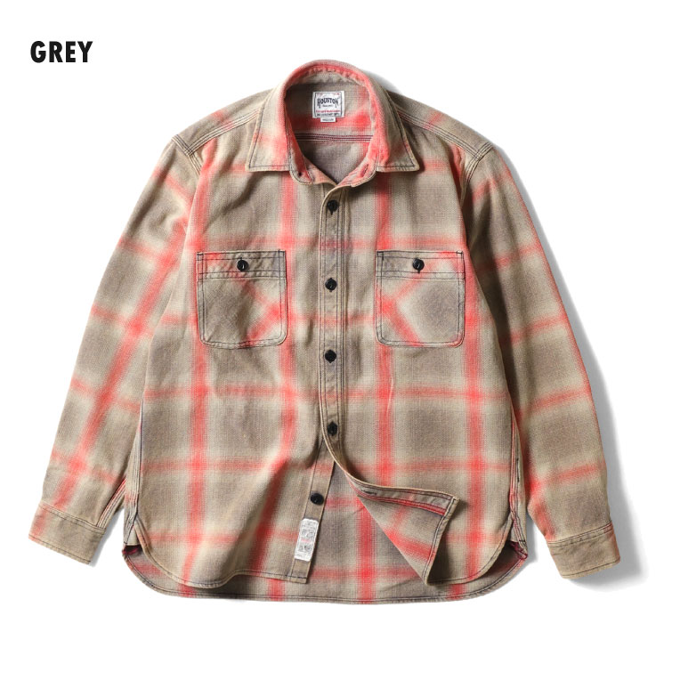 HOUSTON / ヒューストン 41252VW VINTAGE OMBRE CHECK VIYELLA SHIRT