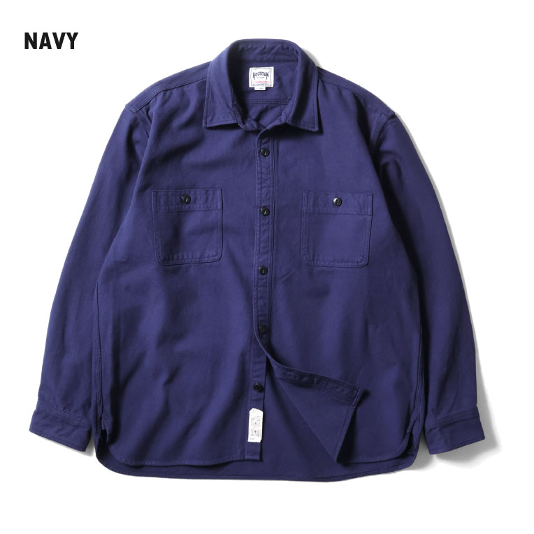 HOUSTON / ヒューストン 41254 SOLID VIYELLA SHIRT / ソリッド