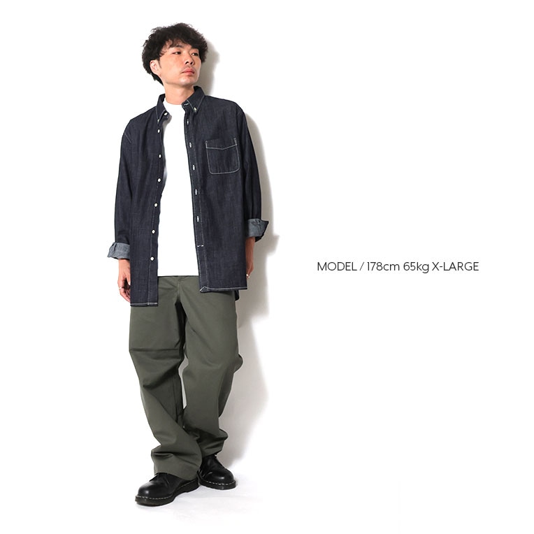 HOUSTON / ヒューストン 41256 DENIM BD SHIRT / デニムボタンダウン