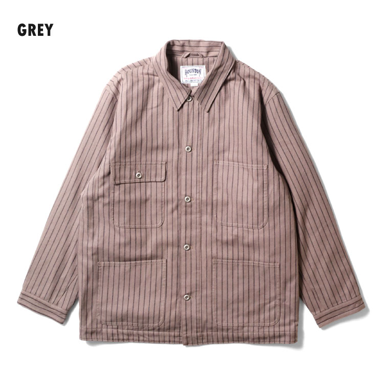 HOUSTON / ヒューストン 51500 STRIPE VIYELLA COVERALL / ストライプ