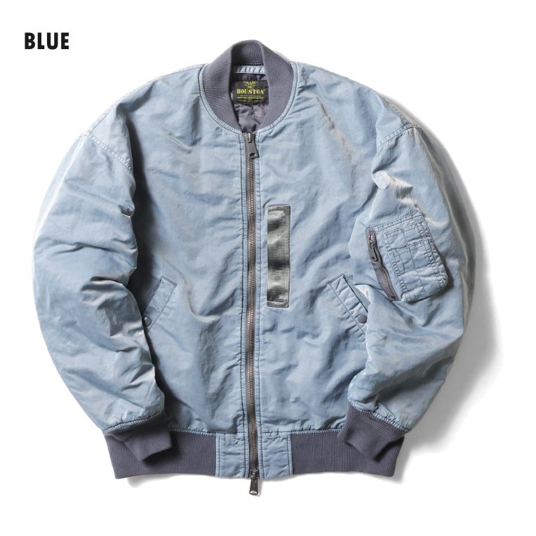HOUSTON / ヒューストン 51505 PIGMENT DYE RELAX MA-1 FLIGHT JACKET
