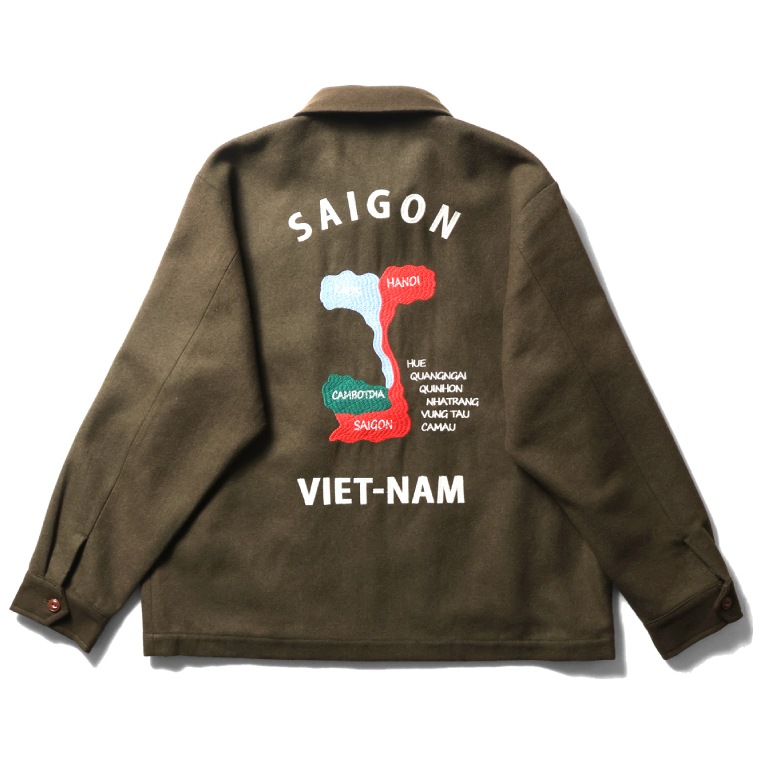 HOUSTON / ヒューストン 51520 MELTON VIETNAM JACKET (MAP