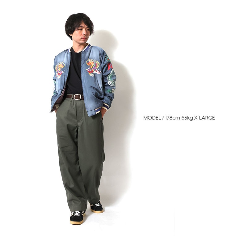 HOUSTON / ヒューストン 51544 USED FINISHING SOUVENIR JACKET (MAP