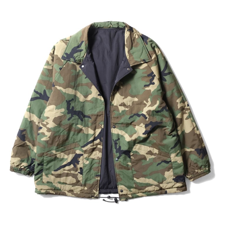 coach メンズ ナイロンジャケットカモフラージュ フード付き COACH