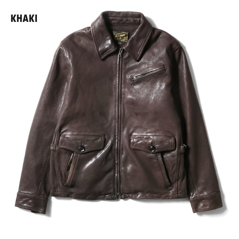 HOUSTON / ヒューストン 8225 LEATHER COLLAR JACKET / レザー
