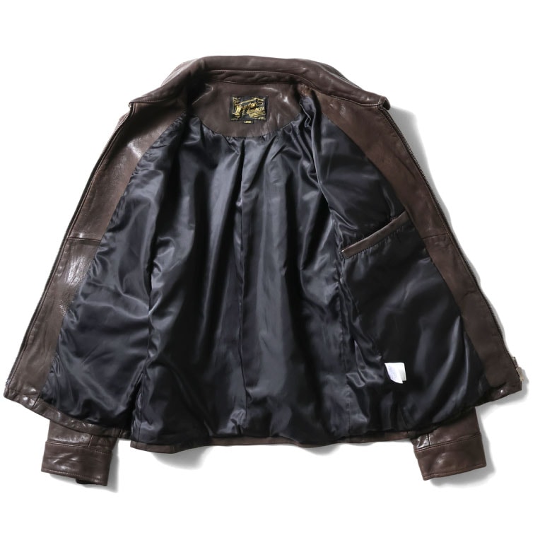 HOUSTON / ヒューストン 8225 LEATHER COLLAR JACKET / レザーカラー