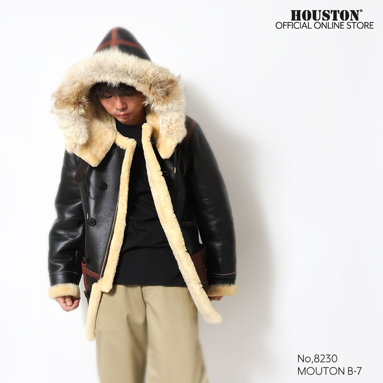 HOUSTON / ヒューストン 8230 MOUTON B-7 FLIGHT JACKET / ムートンB-7
