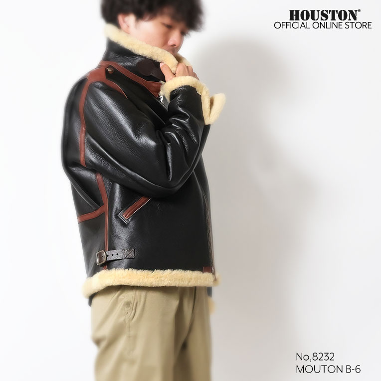 HOUSTON / ヒューストン 8232 MOUTON B-6 FLIGHT JACKET / ムートンB-6