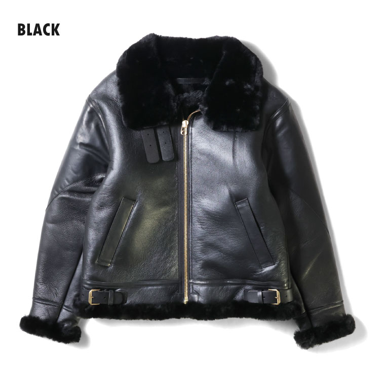 HOUSTON / ヒューストン 8233 MOUTON B-3 FLIGHT JACKET -2POCKET