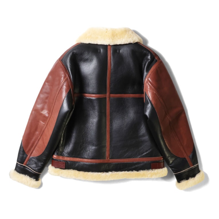 ジャケット・アウター houston military type b-3 bomber jakect 直営店限定！ リアルムートンを使用した『B-3ジャケット』 ｜ HOUSTON-BOOK