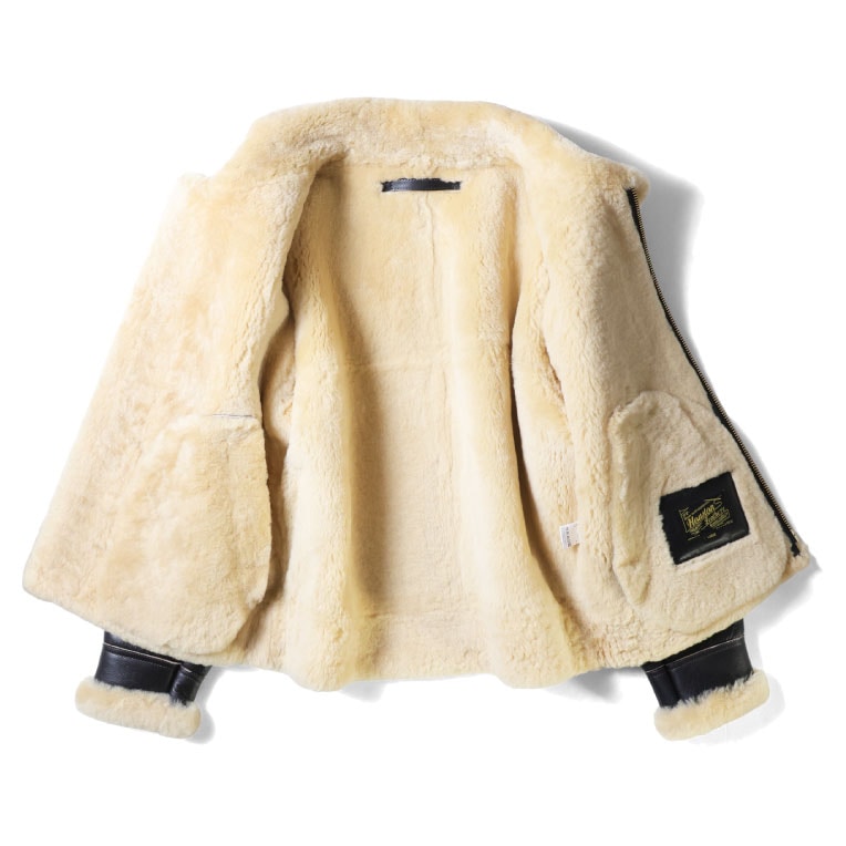 HOUSTON / ヒューストン 8233BC MOUTON B-3 FLIGHT JACKET -2POCKET