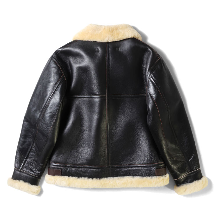 HOUSTON / ヒューストン 8233BC MOUTON B-3 FLIGHT JACKET -2POCKET