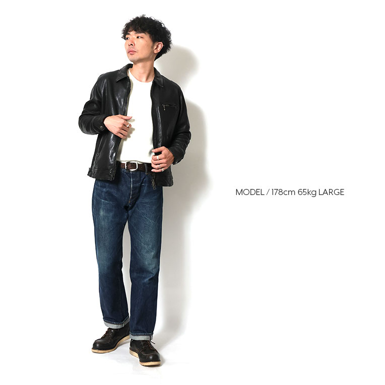 HOUSTON / ヒューストン 8236 LEATHER POLICEMAN JACKET