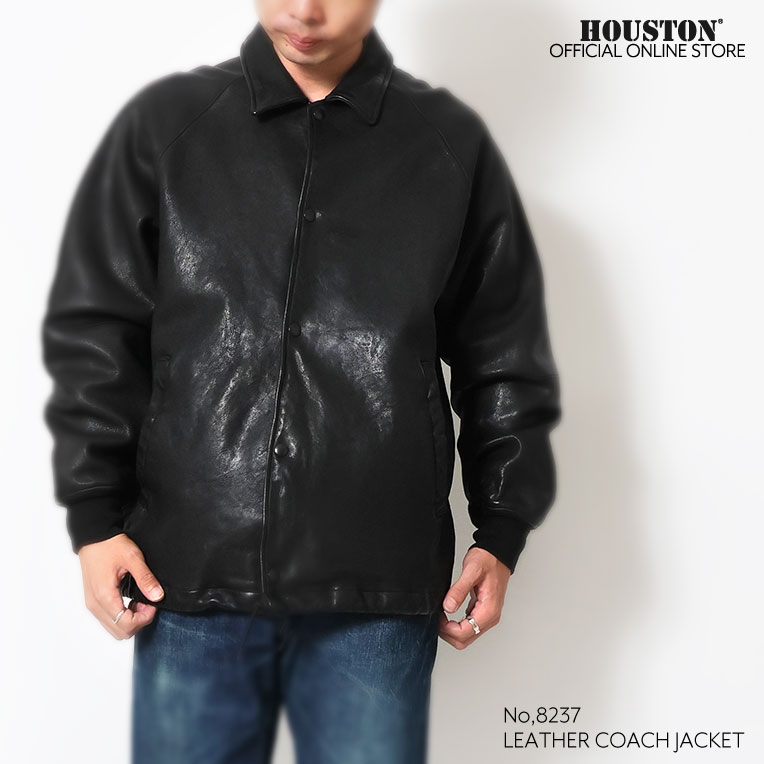 HOUSTON / ヒューストン 8237 LEATHER COACH JACKET / レザーコーチ