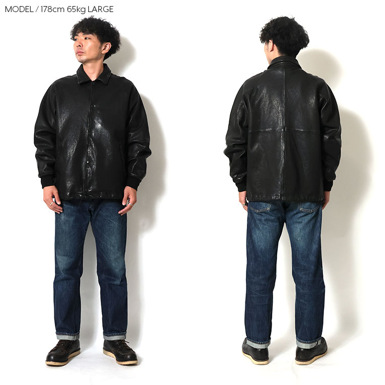 HOUSTON / ヒューストン 8237 LEATHER COACH JACKET / レザーコーチ