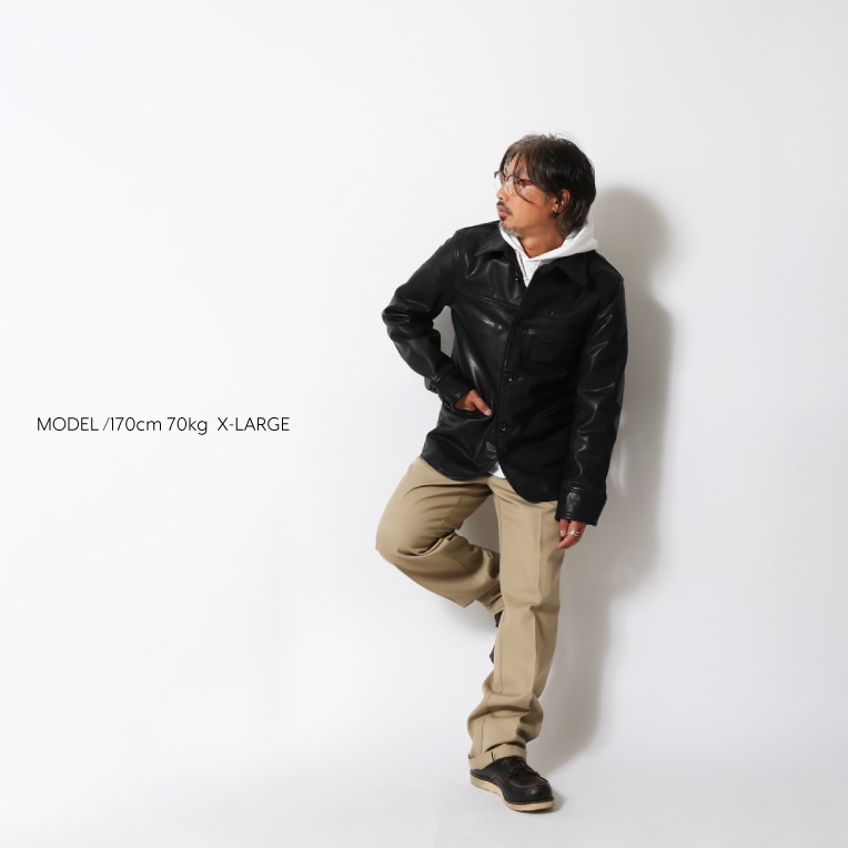 OFFICIAL限定】HOUSTON / ヒューストン 8240 LEATHER CAR COAT