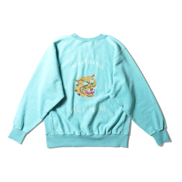 HOUSTON / ヒューストン 22338 PIGMENT R/V SWEAT SHIRT (VIETNAM