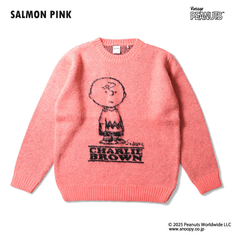 HOUSTON / ヒューストン 22347 PEANUTS MOHAIR WOOL SWEATER (CHARLIE