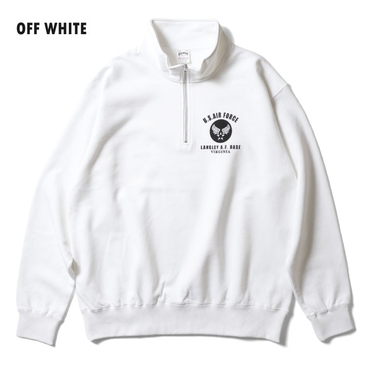 HOUSTON / ヒューストン 22351 HALF ZIP SWEAT (USAF) / ハーフジップ