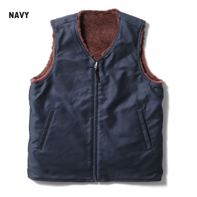 HOUSTON deck vest ヒューストン　デッキベスト HOUSTON / ヒューストン 51504 REVERSIBLE ALPACA DECK VEST