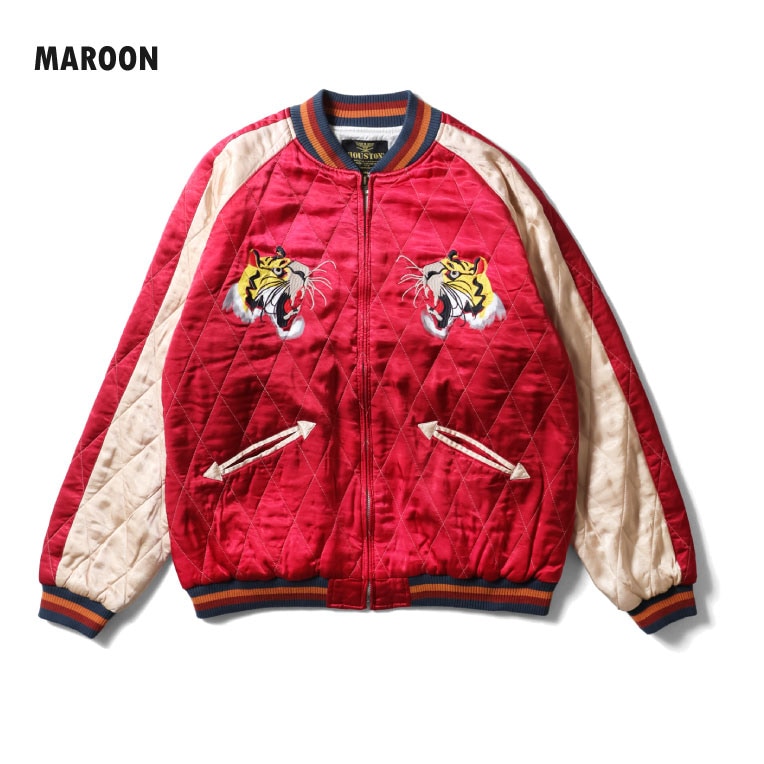 HOUSTON / ヒューストン 51528vw VINTAGE WASH RAYON SOUVENIR JACKET