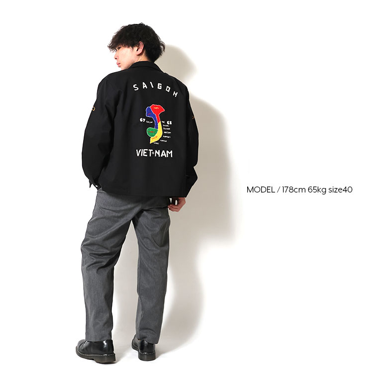 HOUSTON / ヒューストン 51547 HAND EMBROIDERY VIETNAM JACKET / 手