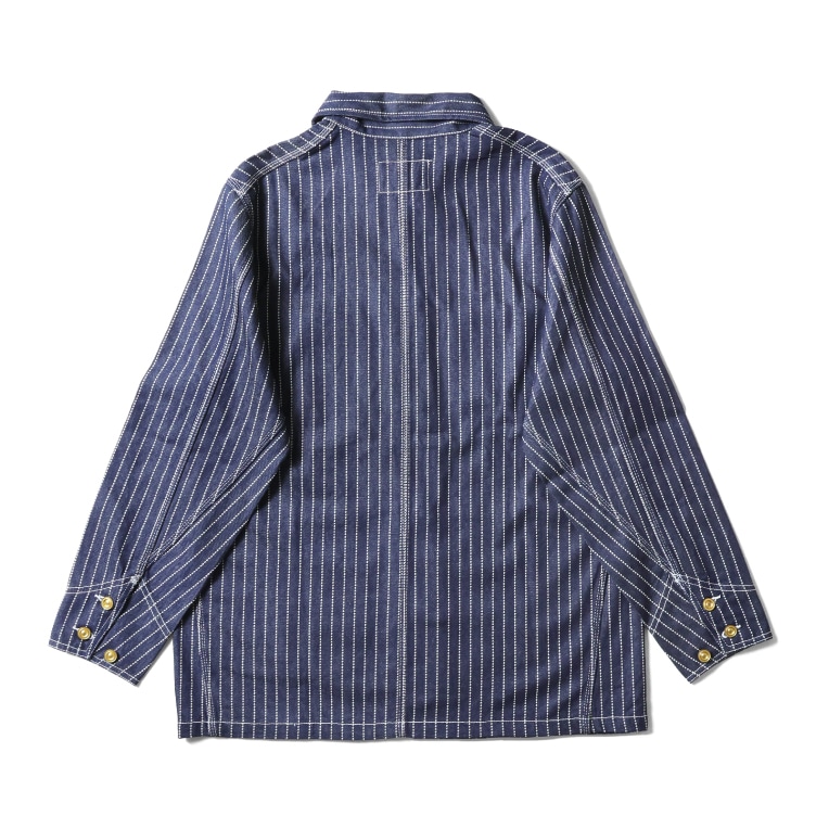 HOUSTON ミリタリーデニム レイルローダーオーバーオール　ウォバッシュ　L HOUSTON ミリタリーデニム レイルローダーオーバーオール