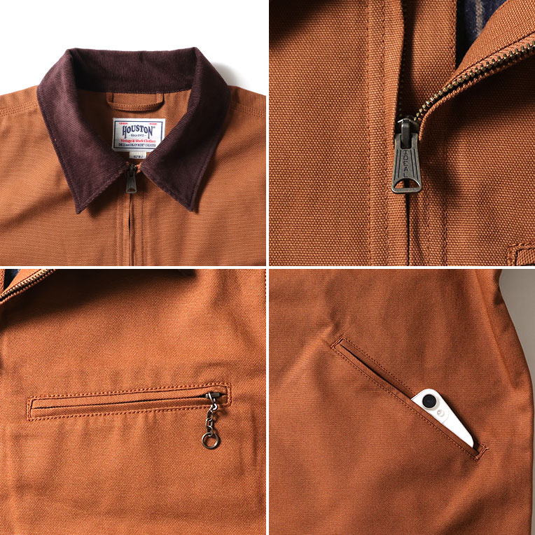 HOUSTON / ヒューストン 51560 DUCK ZIP WORK JACKET / ダックジップ
