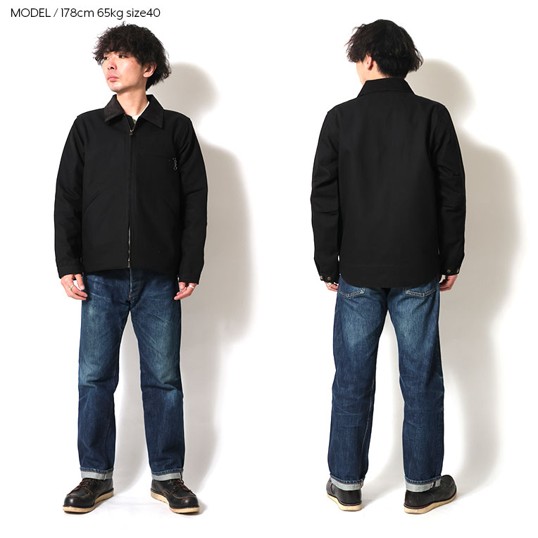 HOUSTON / ヒューストン 51560 DUCK ZIP WORK JACKET / ダックジップ