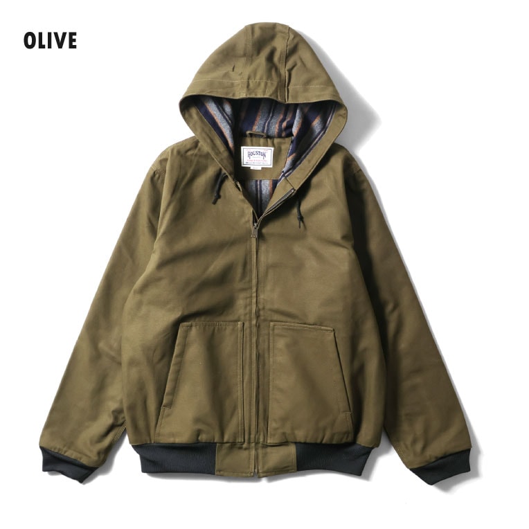 HOUSTON / ヒューストン 51561 DUCK ZIP WORK HOODIE / ダックジップ