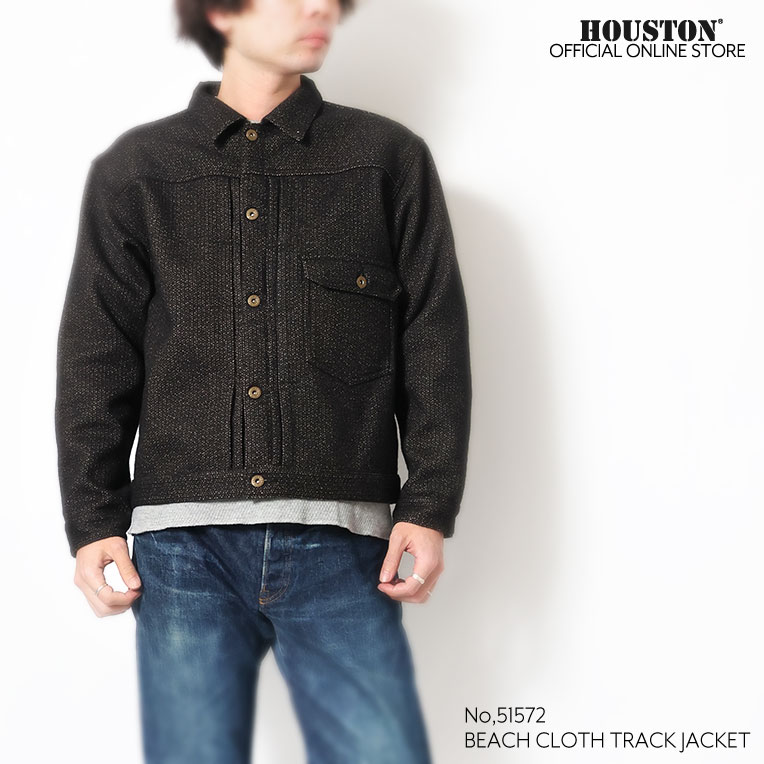 HOUSTON / ヒューストン 51572 BEACH CLOTH TRACK JACKET / ビーチ