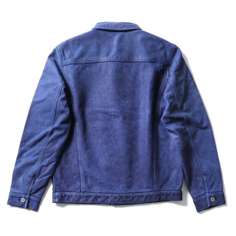 OFFICIAL限定】HOUSTON / ヒューストン 8222 INDIGO LEATHER TRUCKER