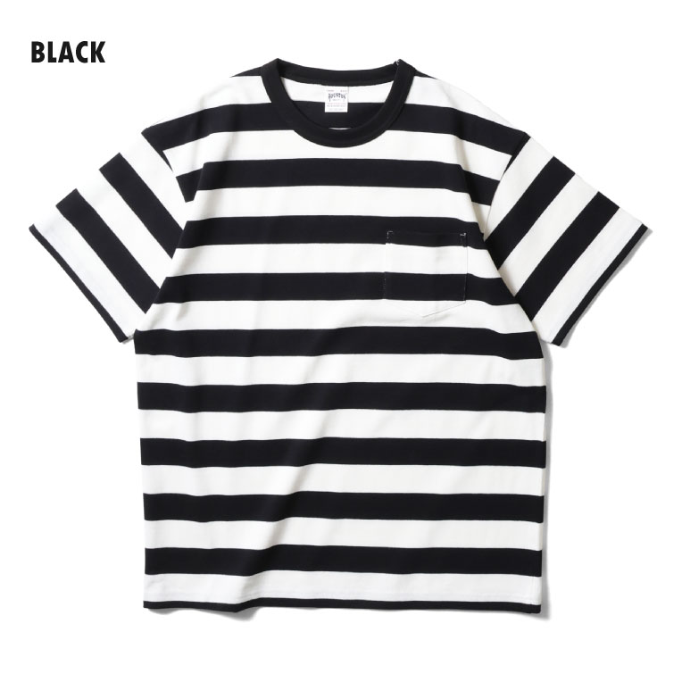 HOUSTON / ヒューストン 22393 H/W BORDER TEE / ヘビーウェイト