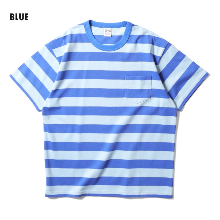 HOUSTON / ヒューストン 22393 H/W BORDER TEE / ヘビーウェイト