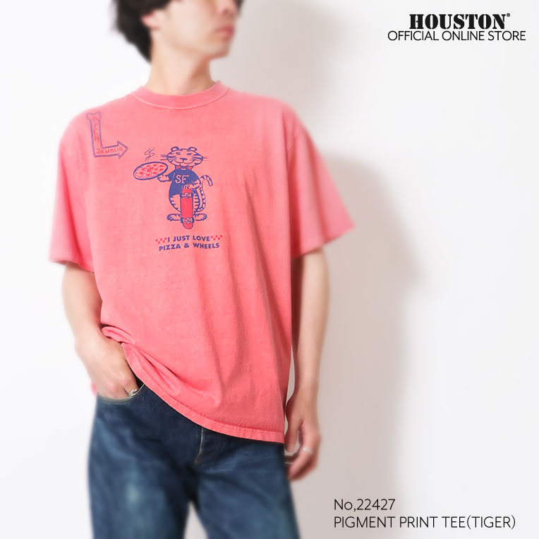T*B様 ヒューストン　シャツ HOUSTON / ヒューストン 22427 PIGMENT PRINT TEE (TIGER
