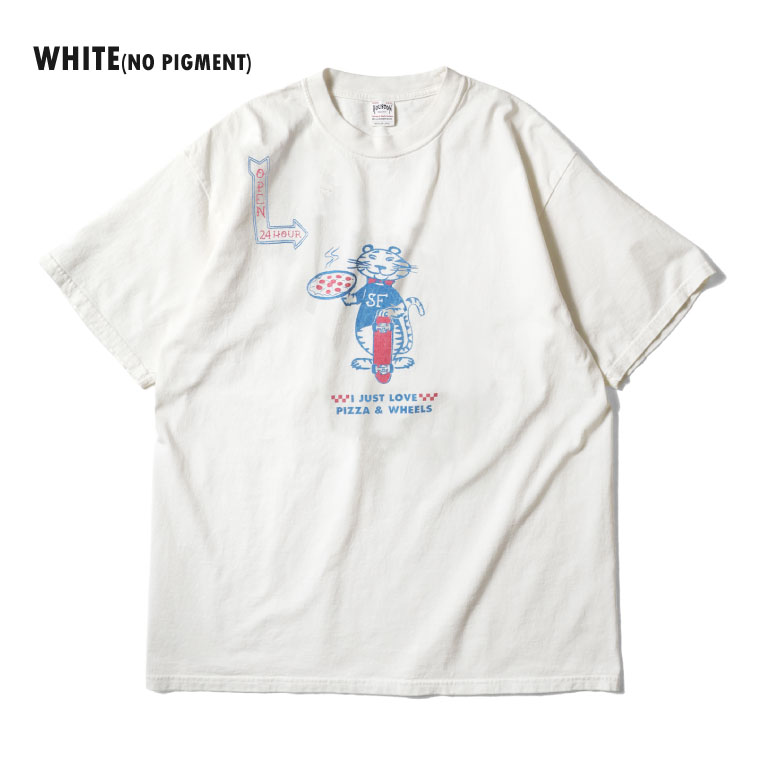 HOUSTON / ヒューストン 22427 PIGMENT PRINT TEE (TIGER