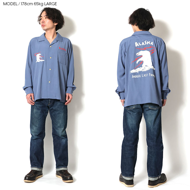 HOUSTON / ヒューストン 41276 SOUVENIR L/S SHIRT(ALASKA
