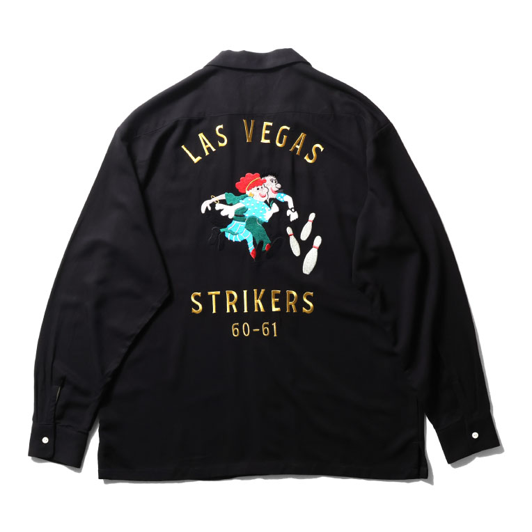 HOUSTON / ヒューストン 41300 BOWLING L/S SHIRT (STRIKERS) / 長袖