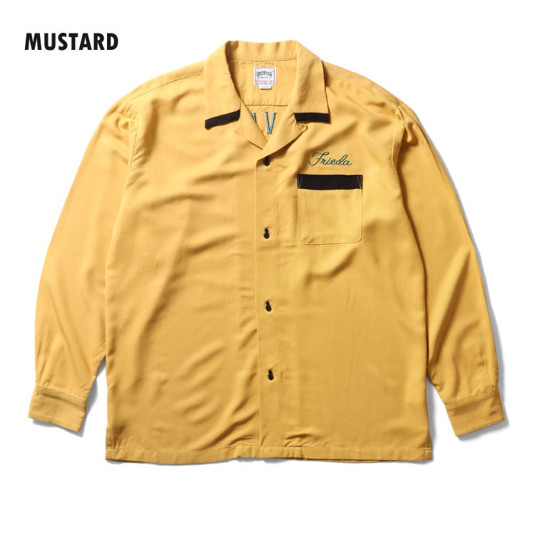 HOUSTON / ヒューストン 41300 BOWLING L/S SHIRT (STRIKERS) / 長袖